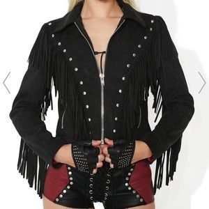 SOLD- Current Mood Heavens Reject Fringe Jacket